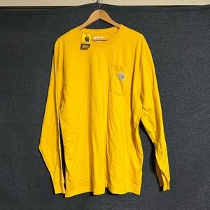 XL Yellow Carhartt Long sleeve